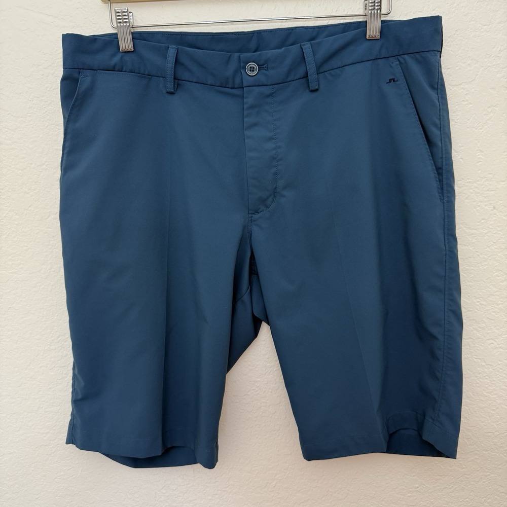 J.‎ Lindeberg Somle Golf Shorts Mens Size 36 Blue 11' Inseam